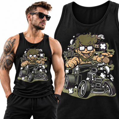 TANK TOP ANIMOWANY  HIPSTER HOTROD